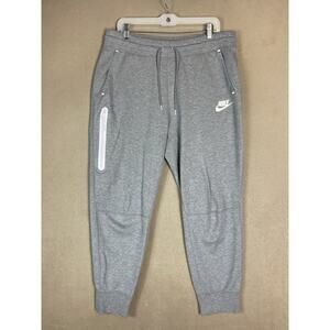 Nike Pants Womens L Gray Tech Fleece 3.0 Tapered Elastic Waist Jogger Sweatpants